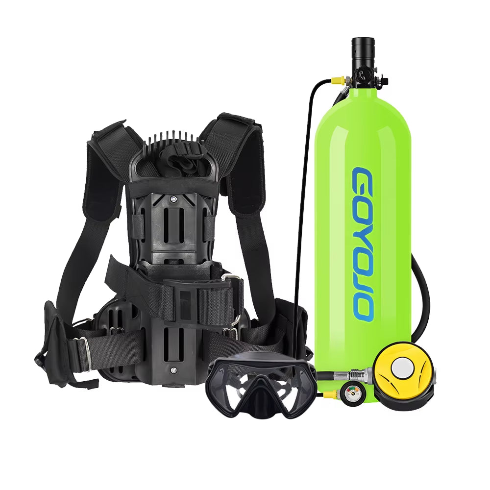 4L Snack-Sized Aqua Air Canister with Fancy Pipe - 60-Minute Gilly-Giver for Those “Oops, I Forgot to Breathe” Moments!