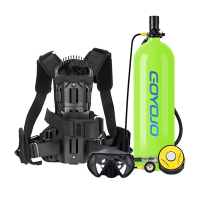 4L Snack-Sized Aqua Air Canister with Fancy Pipe - 60-Minute Gilly-Giver for Those “Oops, I Forgot to Breathe” Moments!