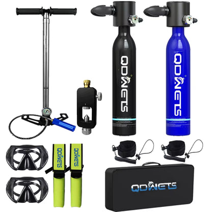 Scuba Diving Tank, 0.5L Scuba Tank ,5-10 Minutes of Underwater Capability.Mini Scuba Tanks, Scuba Diving Tanks Complete with P