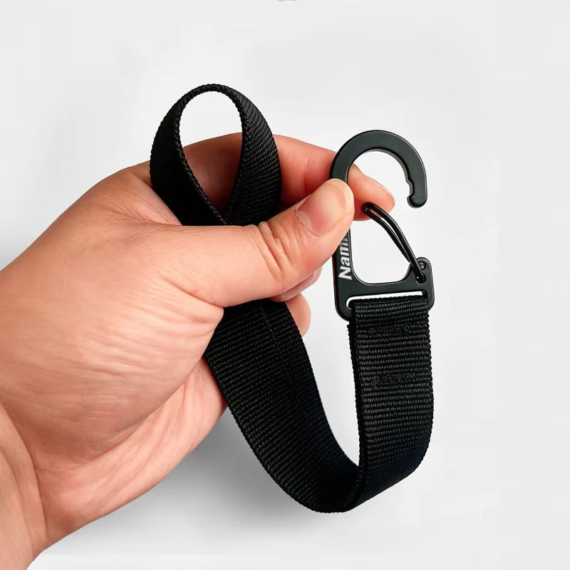 Multifunctional Webbing Carabiner Hook, EDC Quick Release Carabiner for E-Bike Suspension, DIY Backpack Keychain Camping Equipment