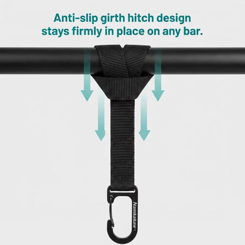 Multifunctional Webbing Carabiner Hook, EDC Quick Release Carabiner for E-Bike Suspension, DIY Backpack Keychain Camping Equipment