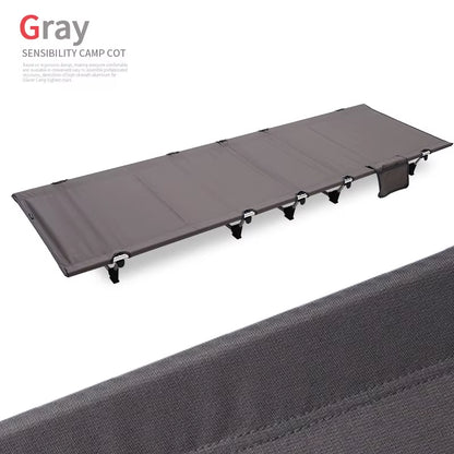 Outdoor Lightweight Portable Folding Camp Bed - Oxford Cloth Leisure Bed for Camping and Relaxation