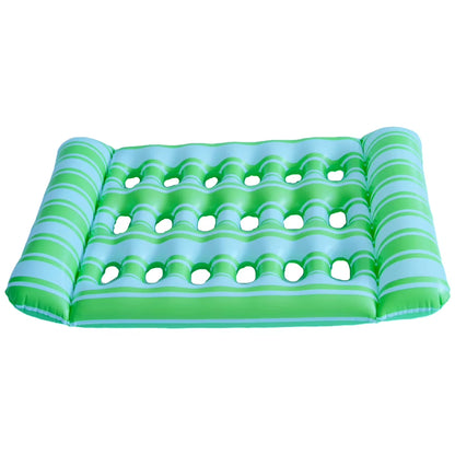Inflatable PVC Water Sleeping Bed - Foldable Floating Lounger and Air Mattress for Swimming Pools and Outdoor Use