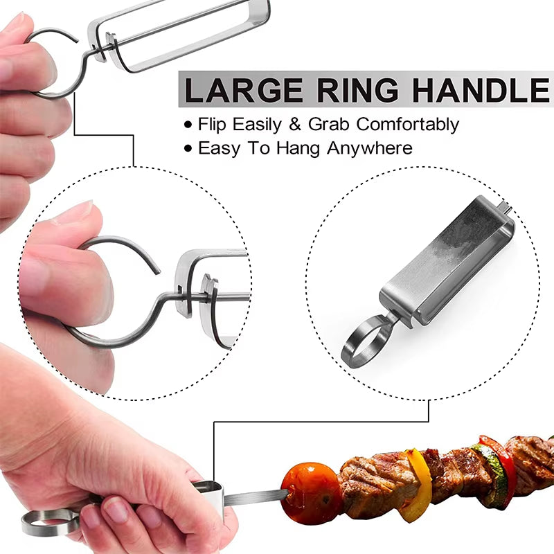 17-Inch Shish-Kabob Swords: The Ultimate Grill Warriors with Slidey Handles for Epic BBQ Battles!