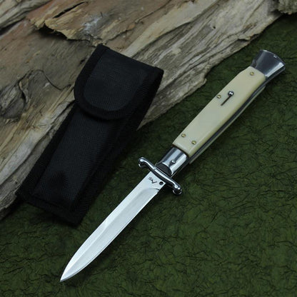 Navaja plegable de acero inoxidable lista para la aventura