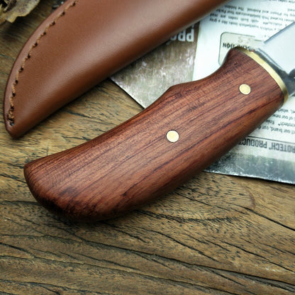 Unleash Adventure: Mahogany Survival Knife
