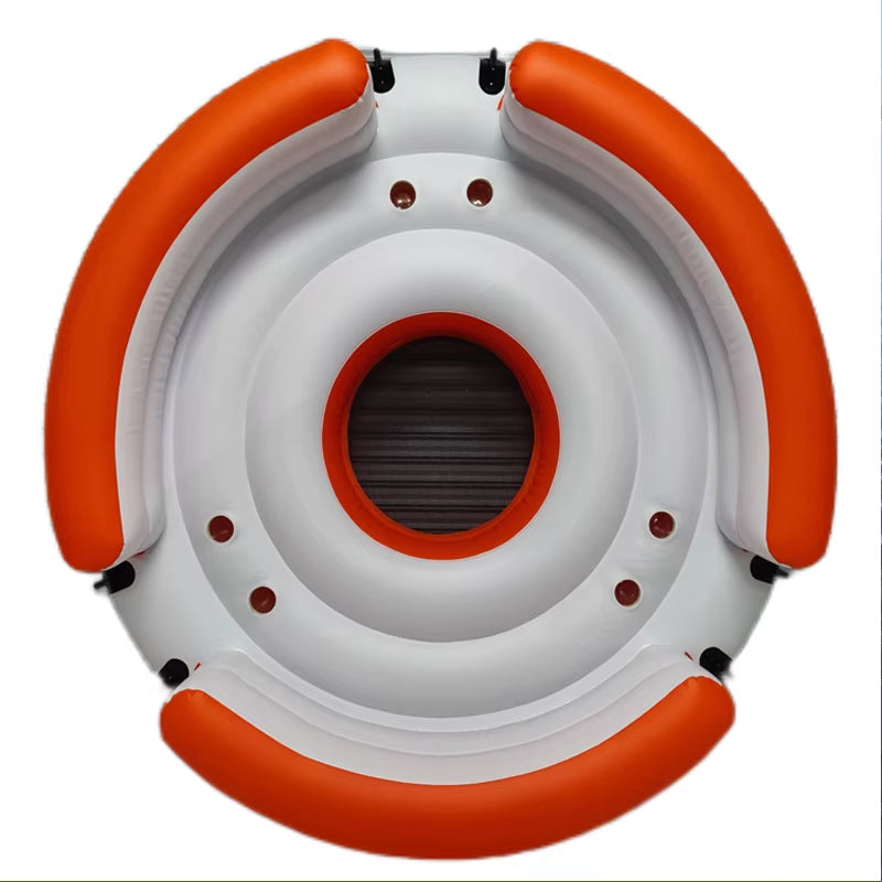 Waterproof Inflatable Sofa Bed Floating Island Floating Couch for Pool Folding Beach Rafting Boat for Swimming and Party