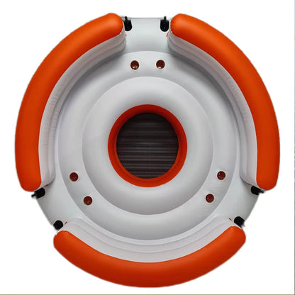 Waterproof Inflatable Sofa Bed Floating Island Floating Couch for Pool Folding Beach Rafting Boat for Swimming and Party