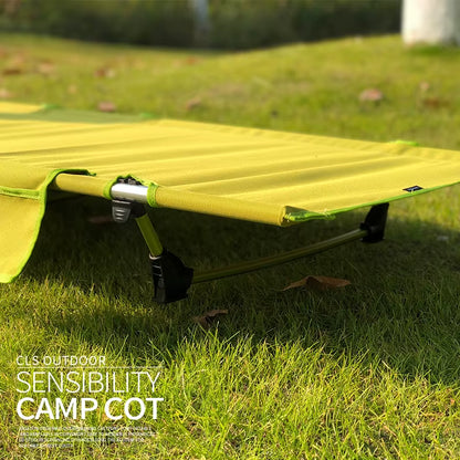 Outdoor Lightweight Portable Folding Camp Bed - Oxford Cloth Leisure Bed for Camping and Relaxation