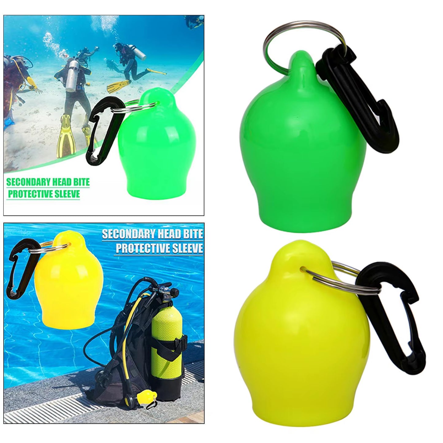 Snorkel Regulator Mouthpiece Cover Scuba Dive Holder W/ Clip