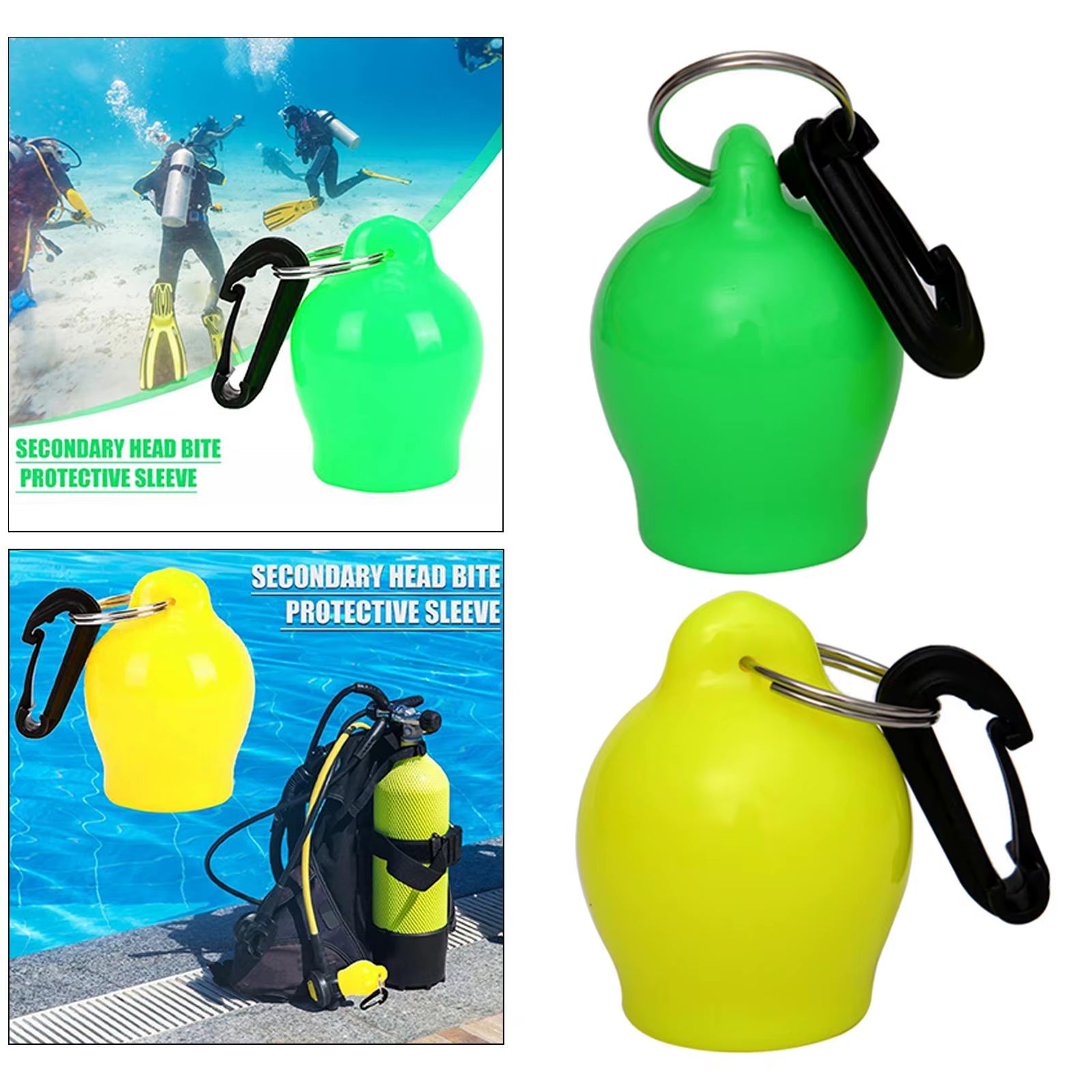 Snorkel Regulator Mouthpiece Cover Scuba Dive Holder W/ Clip