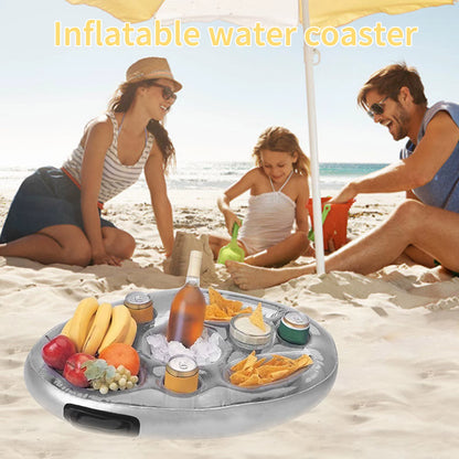 Dive into Fun: Inflatable Pool Float Beer Cooler Cup Holder for Epic Summer Shenanigans!