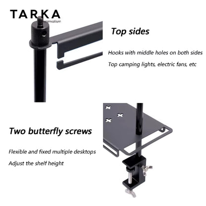 TARKA's Fancy-Pants Camping Hangout Stand: Where Your Lanterns and Sporks Can Chill Together!
