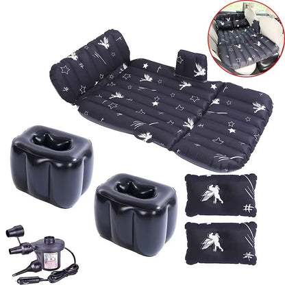 Car Inflatable Travel Bed for SUV Rear Seats - Air Cushion Mattress for Road Trips