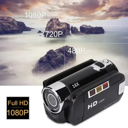 1080P Full HD Digital Camera 270° Rotation DV Video Recorder 2.7Inch Touch Screen Digital Camcorder 16X Digital Zoom CMOS Sensor