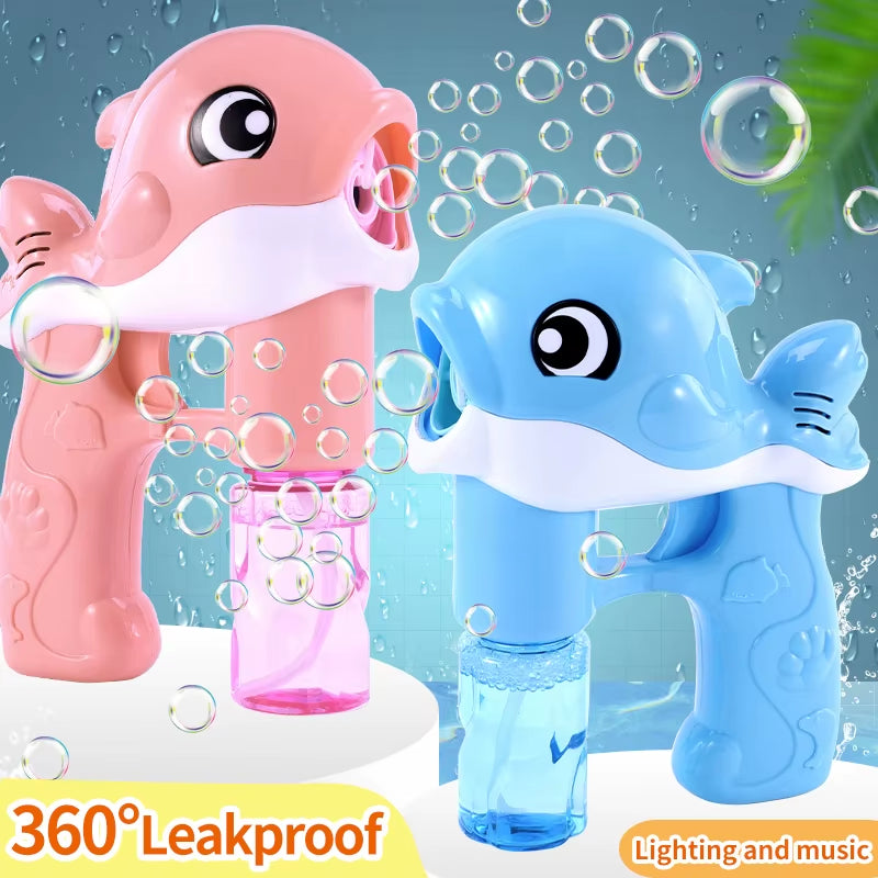 Whale Handheld Fully Automatic Bubble Gun Bubble Blower Summer Toys Indoor and Outdoor Must-Have Toys Easter Birthday Party