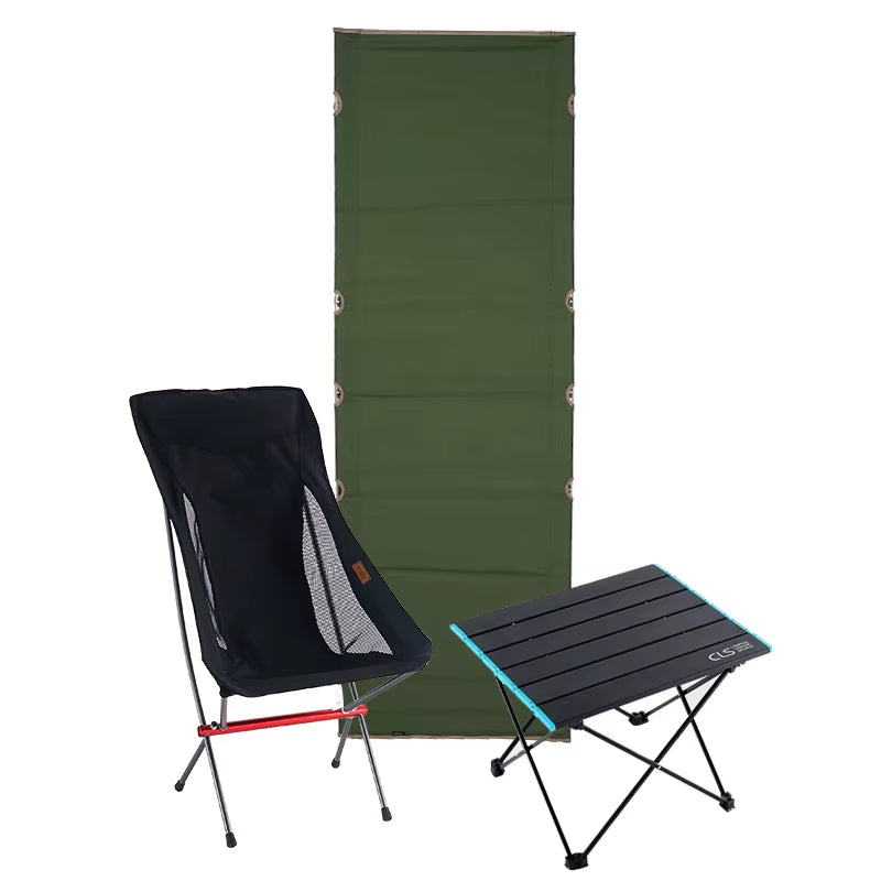 Outdoor Lightweight Portable Folding Camp Bed - Oxford Cloth Leisure Bed for Camping and Relaxation