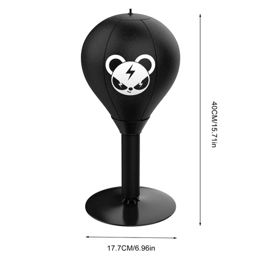 Inflatable Desktop Punching Bag Desk Speed Boxing Bag with Suction Cup Stress Relief Boxing Punch Ball Training Ball for Fitness