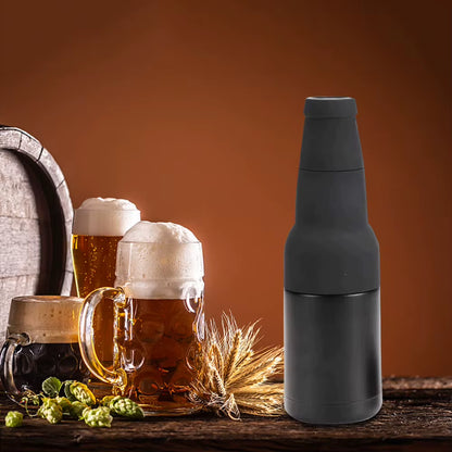 Chill Out Buddy: The Ultimate Beer Buddy Cooler with Built-In Party Popper for Your 12 Oz Liquid Joy! Perfect for Dudes Who Love Their Brews and Caffeine Fixes!