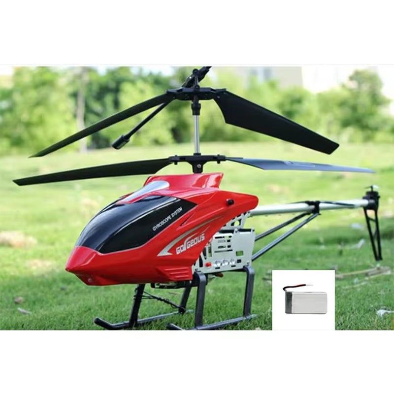Remote Control RC Helicopter - Durable 80cm Outdoor Drone Toy for Kids, 3.5CH Large Aircraft Model