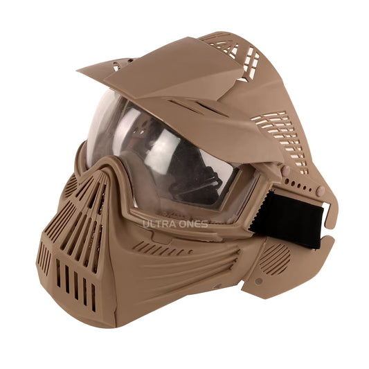 Tactical Mask with Lens Shooting Paintball Training Cs Wargame Full Face Mask Protection Airsoft Combat Masks Goggles Set