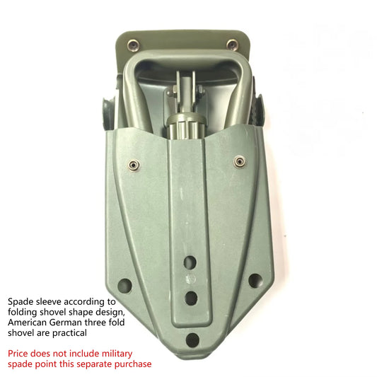 New Green Wolf Brown Virtue Type Engineer Shovel with Plastic Spade Sheath Adapts Folding Spade Belt Buckle