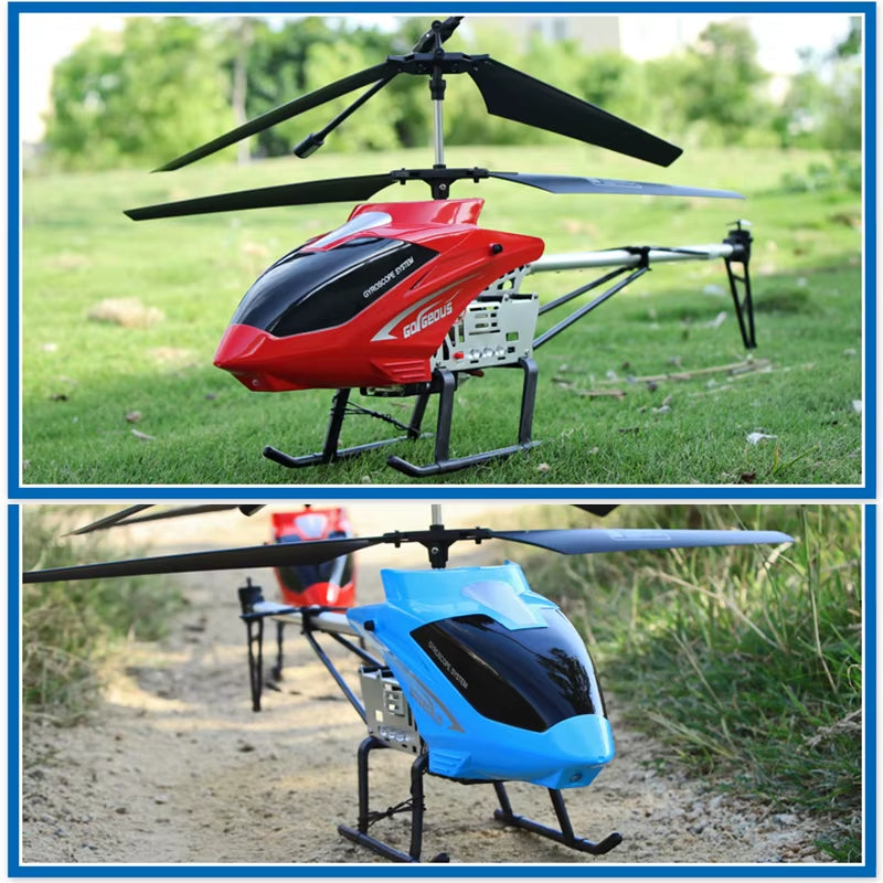Remote Control RC Helicopter - Durable 80cm Outdoor Drone Toy for Kids, 3.5CH Large Aircraft Model