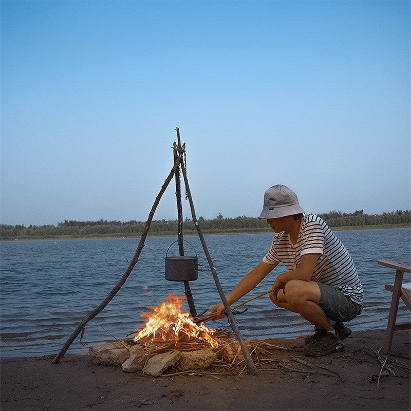 Adventure-Ready Triangle Campfire Support