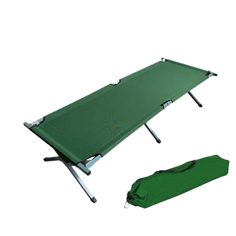 Folding Outdoor Camp Bed - Thickened Portable Emergency and Disaster Relief Bed