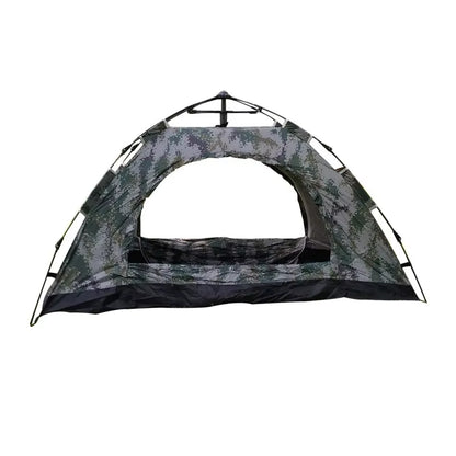 Outdoor Single Occupancy Camouflage Camping Tent - Automatic Quick Open Design with Dual Rain and Mosquito Protection for Winter Use