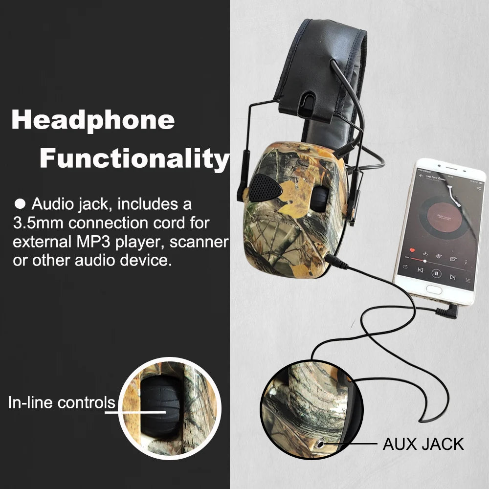 Tactical Anti-Noise Earmuff for Hunting Shooting Headphones Noise Reduction Electronic Hearing Protective Ear Protection