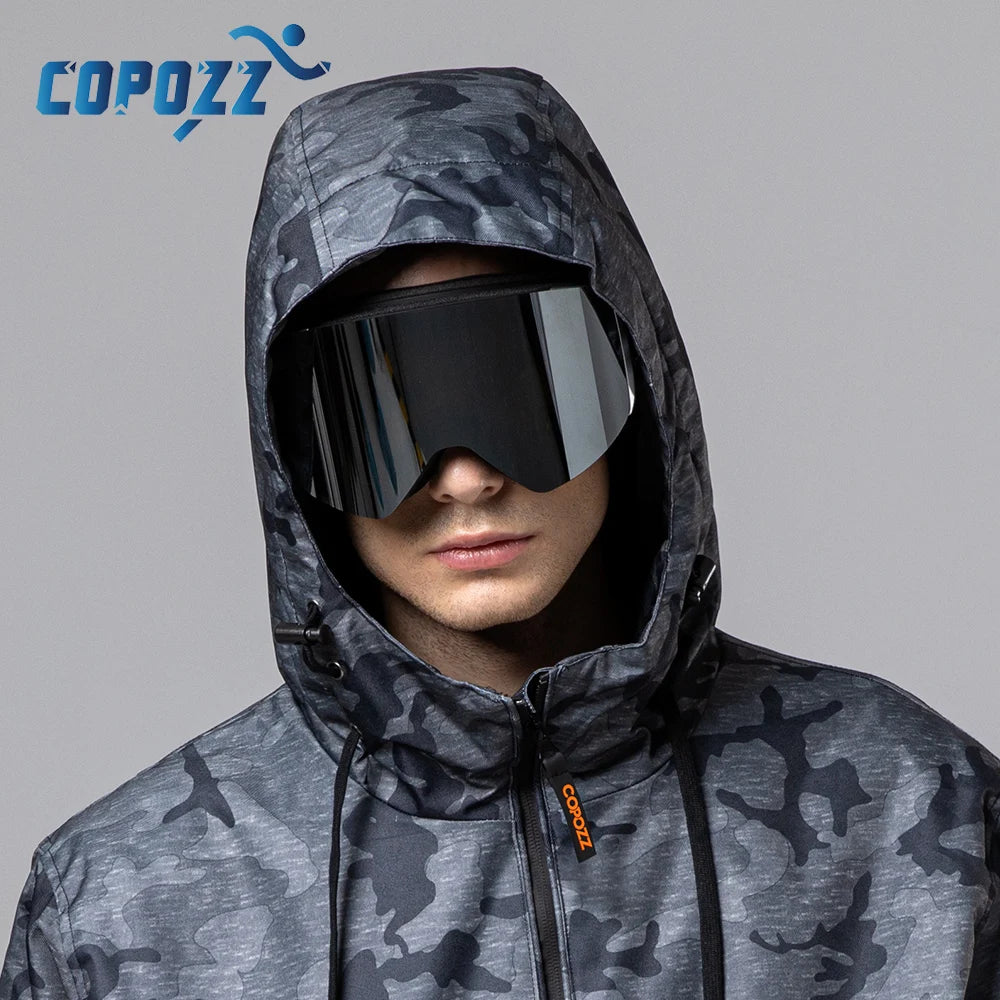Professional Winter Ski Goggles Magnetic Quick-Change Double Layers Anti-Fog Snowboard Goggles Men Women Ski Equipment