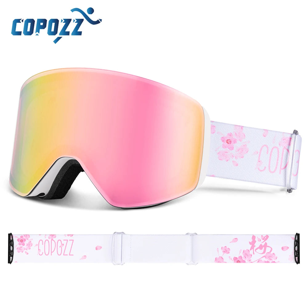 Professional Winter Ski Goggles Magnetic Quick-Change Double Layers Anti-Fog Snowboard Goggles Men Women Ski Equipment