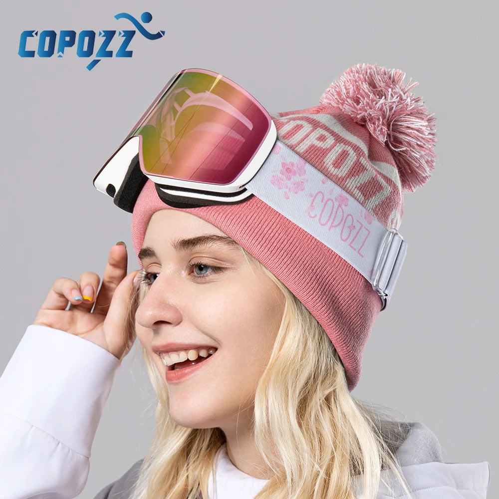 Professional Winter Ski Goggles Magnetic Quick-Change Double Layers Anti-Fog Snowboard Goggles Men Women Ski Equipment