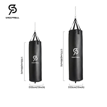 40/46In Professional Boxing Sandbag Punching Bag Training Fitness with Hanging Kick Adults Gym Exercise Empty-Heavy Boxing Bag
