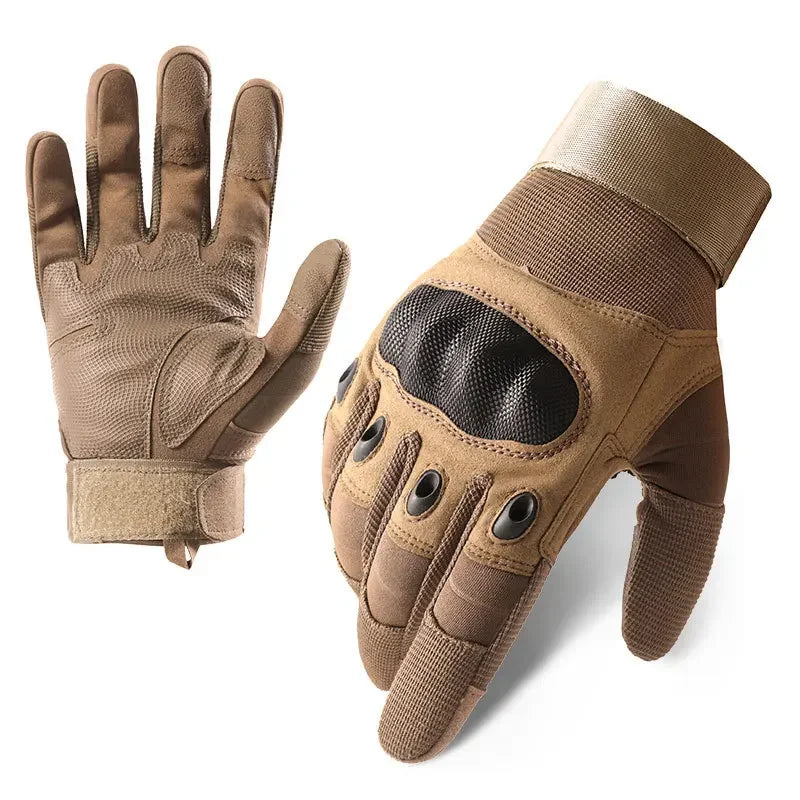 Touch Screen Tactical Paintball Airsoft Combat Motocycle Hard Knuckle Full Finger Gloves Security Protection