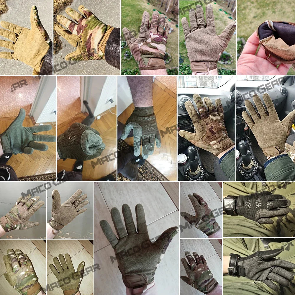 Tactical Gloves Full Finger Gloves Sports Gloves Airsoft Training Shooting Cycling Paintball Hiking Outdoor Equipment for Men