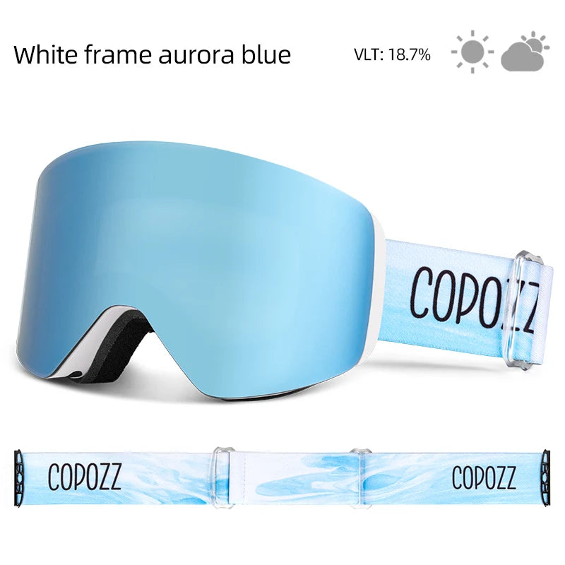 Professional Winter Ski Goggles Magnetic Quick-Change Double Layers Anti-Fog Snowboard Goggles Men Women Ski Equipment