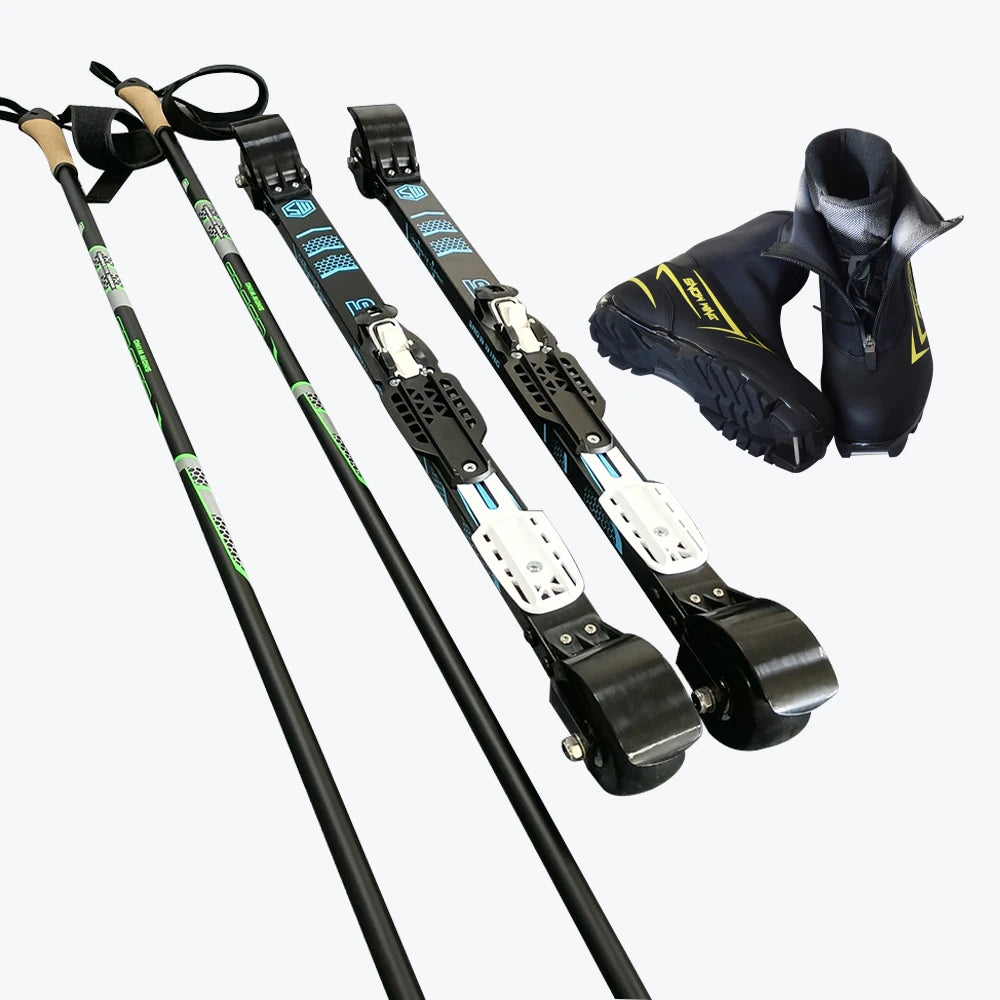 2024 High Quality Logs Ash Ski Double Board Adults and Children Wooden Bindings Snowboard