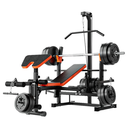 Household Barbell Weightlifting Bench , Fitness Press Bed, High Pull Bird Stool, Folding Weight Lifting Bed, Multi-Function
