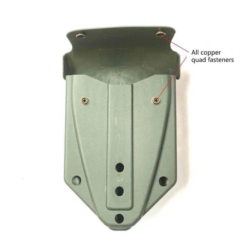 New Green Wolf Brown Virtue Type Engineer Shovel with Plastic Spade Sheath Adapts Folding Spade Belt Buckle