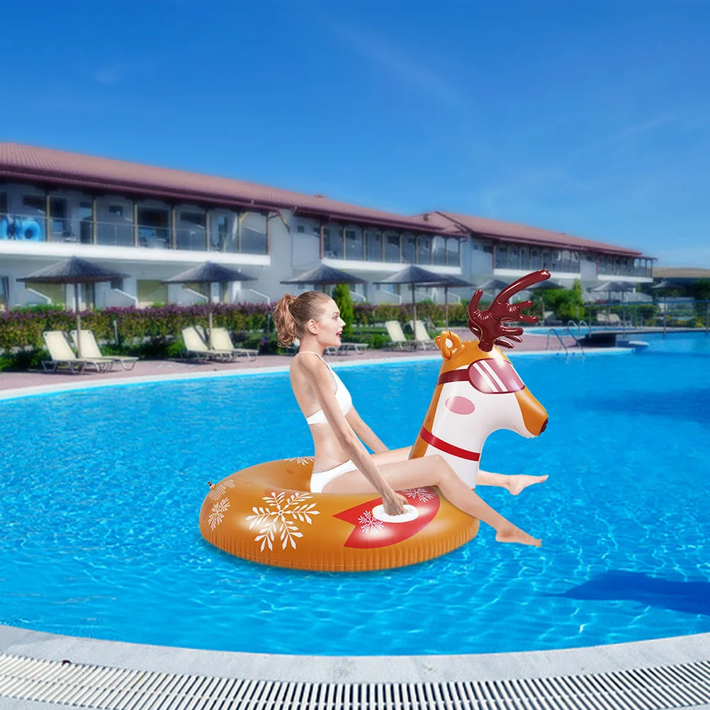 Inflatable Ski Ring Tubing Sled for Children Snow Sledge Tubes Sleds Skiing Toddler Playset Outdoor Toys Snowboard PVC