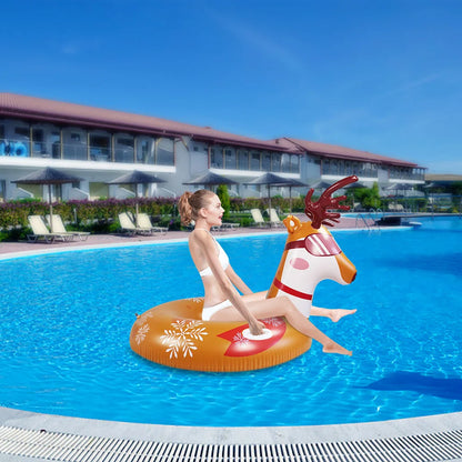 Inflatable Ski Ring Tubing Sled for Children Snow Sledge Tubes Sleds Skiing Toddler Playset Outdoor Toys Snowboard PVC
