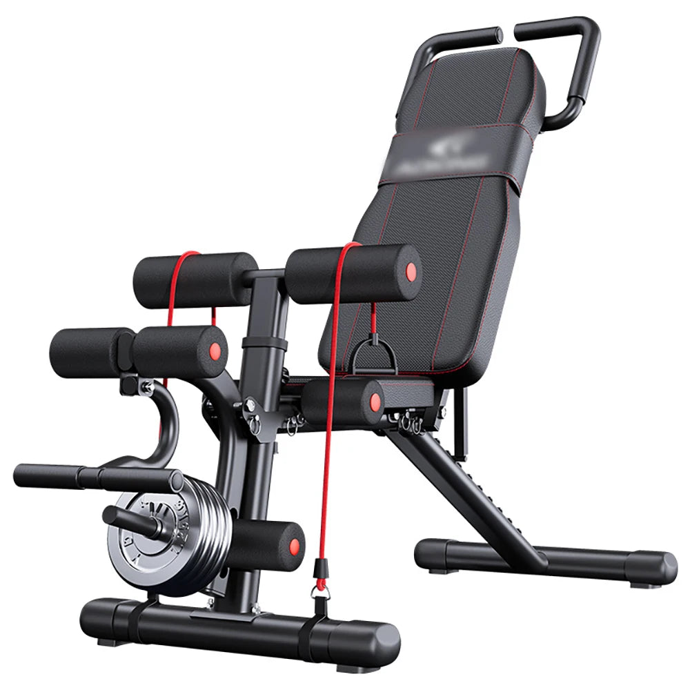 Dumbbell Bench Recumbent Bench Home Fitness Chair Deadlift Aid Men'S Barbell Flying Bird Folding Multifunctional Bench