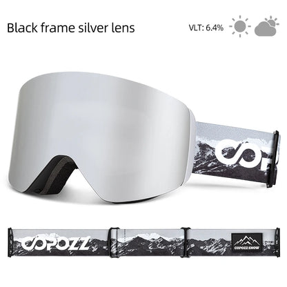 Professional Winter Ski Goggles Magnetic Quick-Change Double Layers Anti-Fog Snowboard Goggles Men Women Ski Equipment