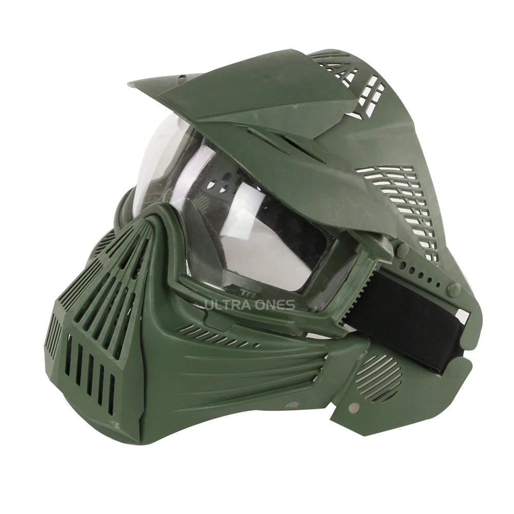 Tactical Mask with Lens Shooting Paintball Training Cs Wargame Full Face Mask Protection Airsoft Combat Masks Goggles Set