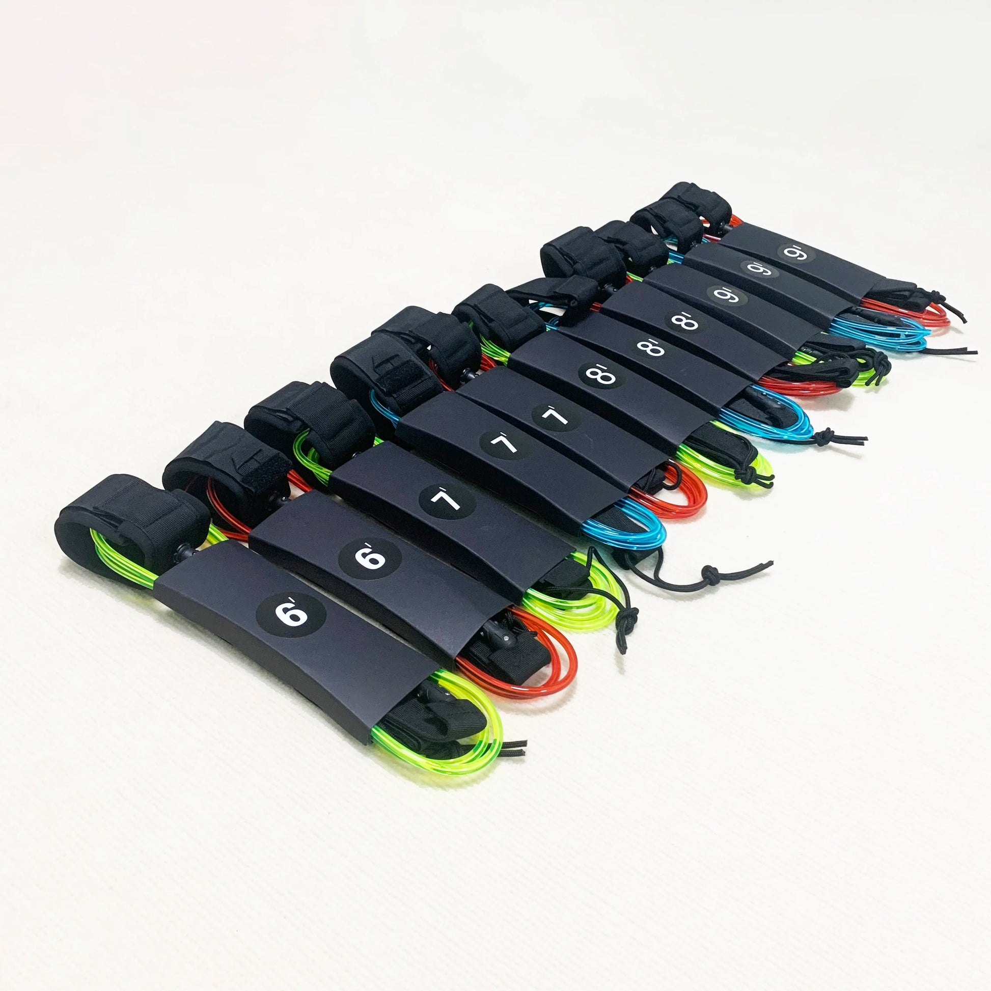 7mm TPU Surfboard Leashes for 6 to 10 Feet Boards - Double Swivel Ankle Rope for Surfing and SUP Paddle Boarding