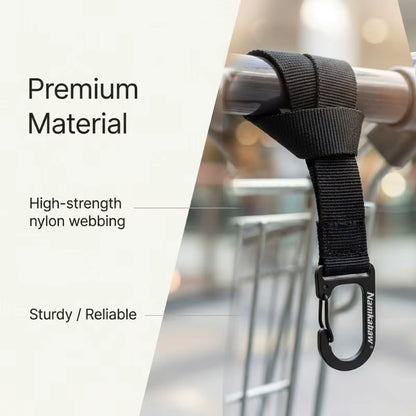 Multifunctional Webbing Carabiner Hook, EDC Quick Release Carabiner for E-Bike Suspension, DIY Backpack Keychain Camping Equipment