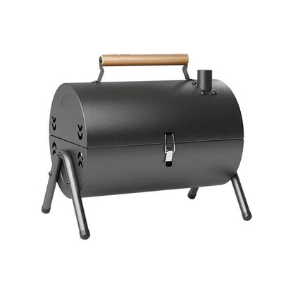 Portable Double-Sided Zibo Barbecue Grill Home Use Wood Charcoal Outdoor Camping Smoke Ring Cooker Dual Purpose Grill