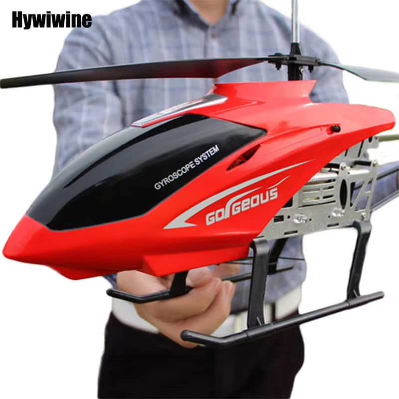 Remote Control RC Helicopter - Durable 80cm Outdoor Drone Toy for Kids, 3.5CH Large Aircraft Model